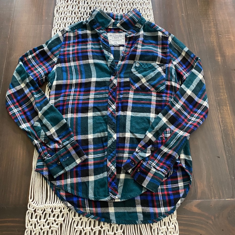 Abercrombie and Fitch plaid flannel shirt